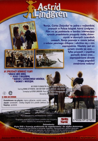 Astrid Lindgren - Ronja, córka zbójnika [DVD]