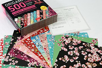 Origami Paper 500 sheets Cherry Blossoms 6 inch (15 cm): Tuttle Origami Paper: High-Quality Double-Sided Origami Sheets Printed with 12 Different Patterns (Instructions for 6 Projects Included) [KSIĄŻKA]