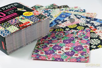 Origami Paper 500 sheets Flower Patterns 4 (10 cm): Tuttle Origami Paper: Double-Sided Origami Sheets Printed with 12 Different Illustrated Patterns - Tuttle Studio [KSIĄŻKA]
