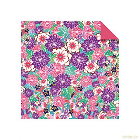 Origami Paper 500 sheets Flower Patterns 4 (10 cm): Tuttle Origami Paper: Double-Sided Origami Sheets Printed with 12 Different Illustrated Patterns - Tuttle Studio [KSIĄŻKA]