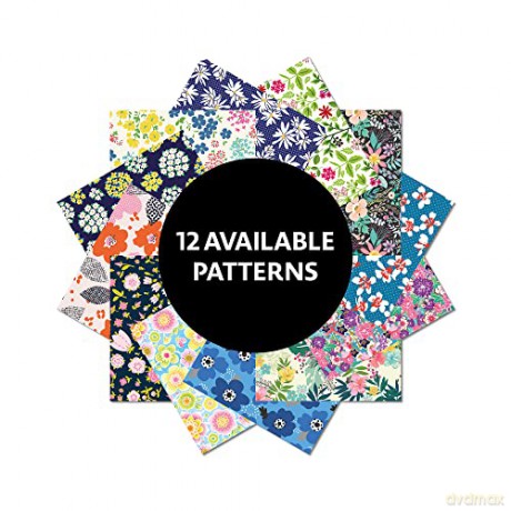 Origami Paper 500 sheets Flower Patterns 4 (10 cm): Tuttle Origami Paper: Double-Sided Origami Sheets Printed with 12 Different Illustrated Patterns - Tuttle Studio [KSIĄŻKA]