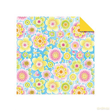 Origami Paper 500 sheets Flower Patterns 4 (10 cm): Tuttle Origami Paper: Double-Sided Origami Sheets Printed with 12 Different Illustrated Patterns - Tuttle Studio [KSIĄŻKA]