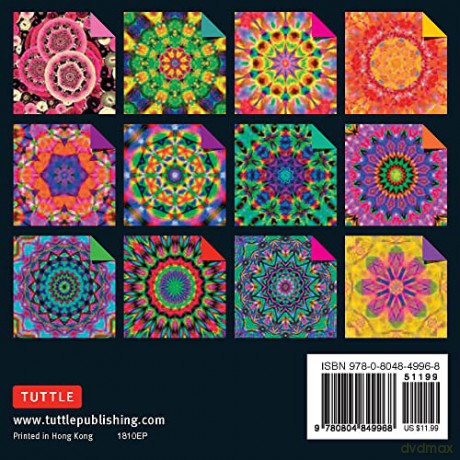 Origami Paper 500 sheets Kaleidoscope Patterns 4 (10 cm): Tuttle Origami Paper: Double-Sided Origami Sheets Printed with 12 Different Colorful Patterns [KSIĄŻKA]