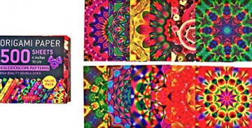 Origami Paper 500 sheets Kaleidoscope Patterns 4 (10 cm): Tuttle Origami Paper: Double-Sided Origami Sheets Printed with 12 Different Colorful Patterns [KSIĄŻKA]