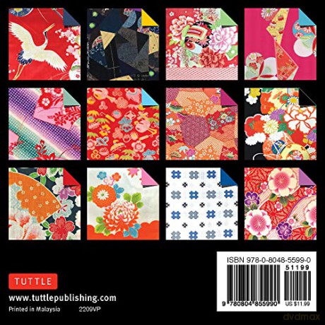 Origami Paper 500 sheets Kimono Patterns 4 (10 cm): Tuttle Origami Paper: Double-Sided Origami Sheets Printed with 12 Different Traditional Patterns [KSIĄŻKA]