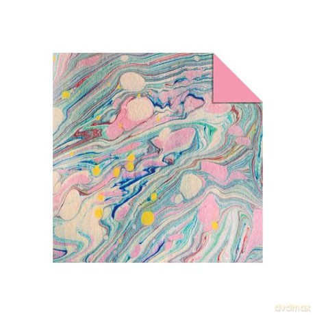 Origami Paper 500 sheets Marbled Patterns 4 (10 cm) - Tuttle Studio [KSIĄŻKA]