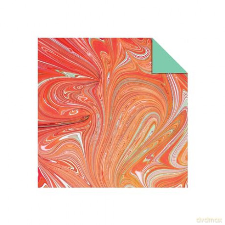 Origami Paper 500 sheets Marbled Patterns 4 (10 cm) - Tuttle Studio [KSIĄŻKA]