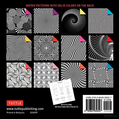 Origami Paper 500 sheets Matrix Patterns 6 (15 cm): Tuttle Origami Paper: Double-Sided Origami Sheets Printed with 12 Different Designs (Instructions for 5 Projects Included) [KSIĄŻKA]