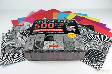 Origami Paper 500 sheets Matrix Patterns 6 (15 cm): Tuttle Origami Paper: Double-Sided Origami Sheets Printed with 12 Different Designs (Instructions for 5 Projects Included) [KSIĄŻKA]