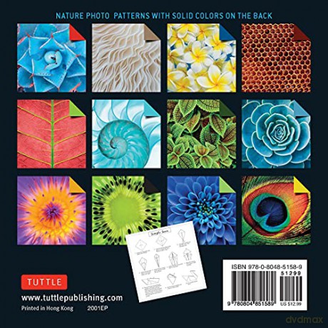 Origami Paper 500 sheets Nature Photo Patterns 6 (15 cm): Tuttle Origami Paper: Double-Sided Origami Sheets Printed with 12 Different Designs (Instructions for 6 Projects Included) [KSIĄŻKA]