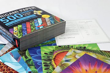 Origami Paper 500 sheets Nature Photo Patterns 6 (15 cm): Tuttle Origami Paper: Double-Sided Origami Sheets Printed with 12 Different Designs (Instructions for 6 Projects Included) [KSIĄŻKA]
