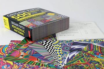 Origami Paper 500 sheets Psychedelic Patterns 6 (15 cm): Tuttle Origami Paper: Double-Sided Origami Sheets Printed with 12 Different Designs (Instructions for 5 Projects Included) - Tuttle Studio [KSIĄŻKA]