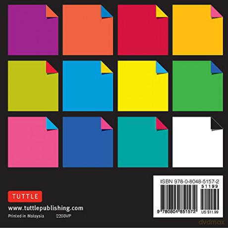 Origami Paper 500 sheets Vibrant Colors 4 (10 cm) [KSIĄŻKA]