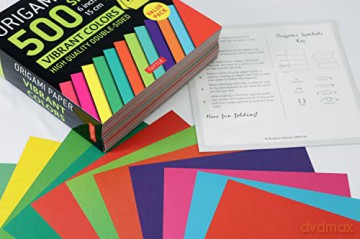 Origami Paper 500 Sheets Vibrant Colours 6 Inc (15 Cm): Tuttle Origami Paper: Double-Sided Origami Sheets Printed with 12 Different Designs (Instructions for 6 Projects Included) [KSIĄŻKA]