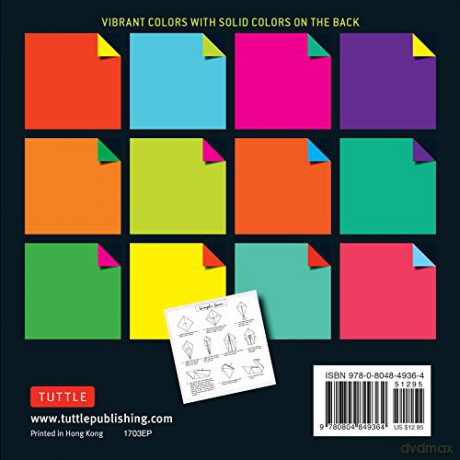 Origami Paper 500 Sheets Vibrant Colours 6 Inc (15 Cm): Tuttle Origami Paper: Double-Sided Origami Sheets Printed with 12 Different Designs (Instructions for 6 Projects Included) [KSIĄŻKA]