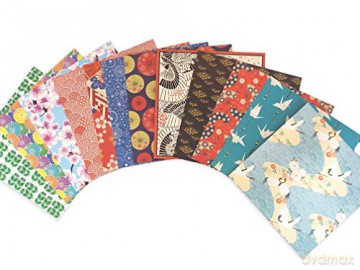 Origami Paper in a Box - Chiyogami Patterns: 200 Sheets of Tuttle Origami Paper: High-quality Origami Paper Printed With 10 Different Patterns: 32-page Instructional Book of 12 Projects [KSIĄŻKA]