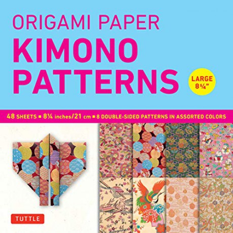 Origami Paper Kimono Patterns Large: Tuttle Origami Paper: Double-Sided Origami Sheets Printed with 8 Different Designs (Instructions for 6 Projects Included) - Tuttle Studio [KSIĄŻKA]