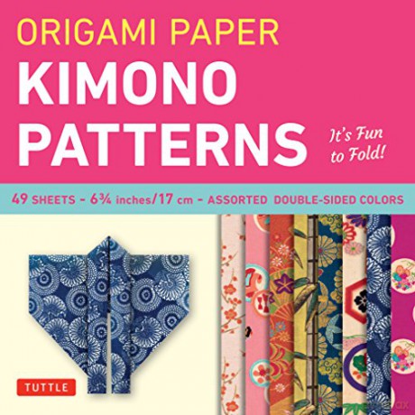 Origami Paper Kimono Patterns Small: Tuttle Origami Paper: Origami Sheets Printed with 8 Different Designs: Instructions for 6 Projects Included - Tuttle Studio [KSIĄŻKA]