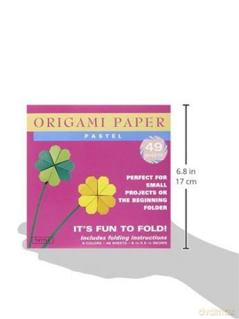 Origami Paper Pastel: 49 Sheets: Tuttle Origami Paper: High-Quality Origami Sheets Printed with 6 Different Colors: Instructions for 6 Projects Included [KSIĄŻKA]