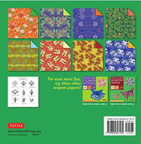Origami Paper: Chiyogami Prints: It's Fun to Fold!: Tuttle Origami Paper: Double-Sided Origami Sheets Printed with 8 Different Patterns (Instructions for 6 Projects Included) [KSIĄŻKA]