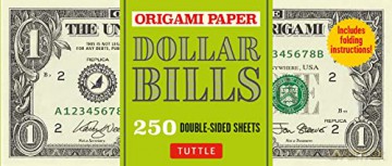 Origami Paper: Dollar Bills: High-Quality Origami Paper; 250 Double-Sided Sheets (Instructions for 4 Models Included) - Marc Kirschenbaum [KSIĄŻKA]