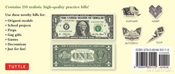 Origami Paper: Dollar Bills: High-Quality Origami Paper; 250 Double-Sided Sheets (Instructions for 4 Models Included) - Marc Kirschenbaum [KSIĄŻKA]
