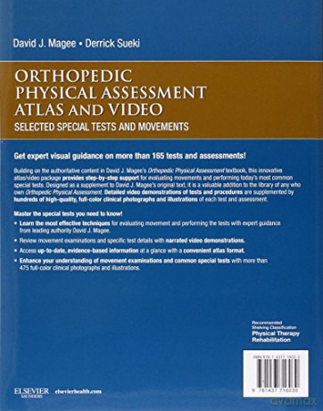 Orthopedic Physical Assessment Atlas and Video: Selected Special Tests and Movements (Musculoskeletal Rehabilitation) - David J. Magee BPT PhD CM [KSIĄŻKA]