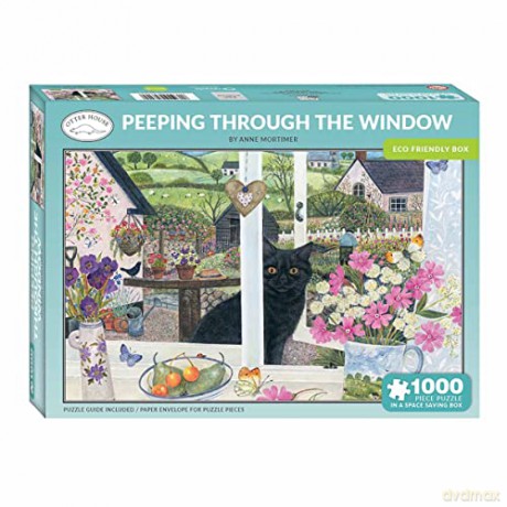 Otter House - 1000 Piece Jigsaw Puzzle - Peeping Through The Window [PUZZLE]