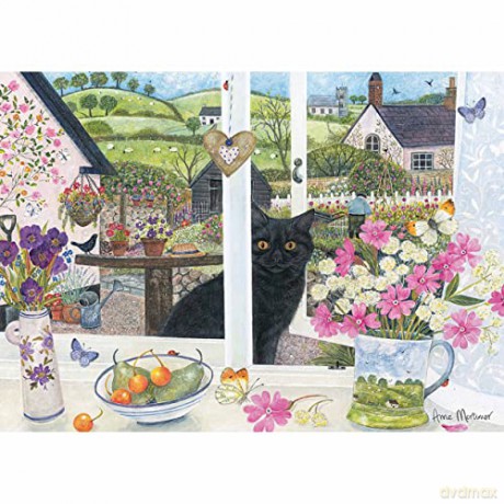 Otter House - 1000 Piece Jigsaw Puzzle - Peeping Through The Window [PUZZLE]