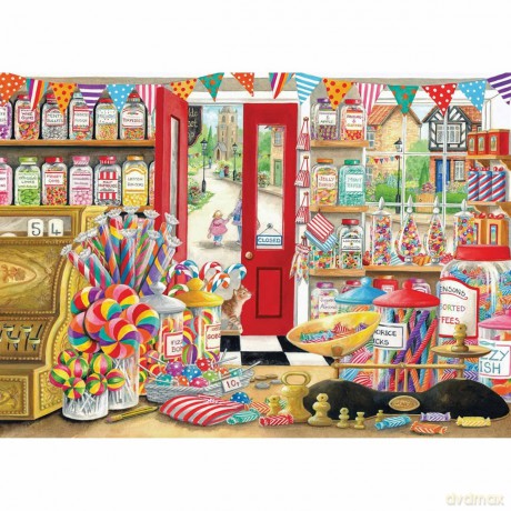 Otter House - 1000 Piece Jigsaw Puzzle - Ye Olde Sweet Shop [PUZZLE]