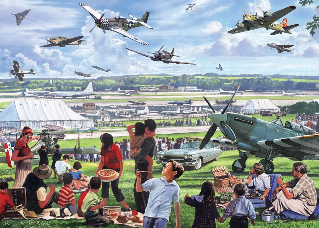 Otter House 1000 Piece Rectangular Jigsaw - Air Show [PUZZLE]