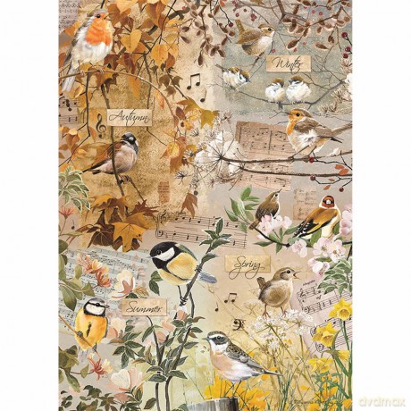 Otter House 1000 Piece Rectangular Jigsaw - Songs Of The Season [PUZZLE]