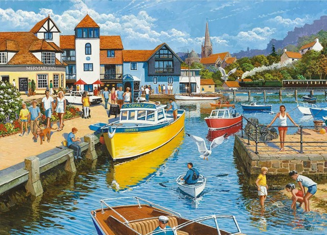 Otter House Gift Rectangular Jigsaw - Riverside [PUZZLE]