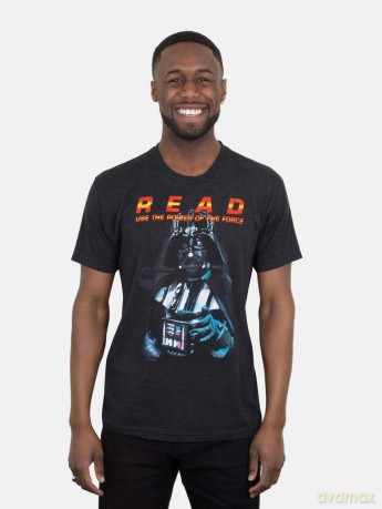 Out of Print Unisex/Men's Star Wars T-Shirt, Read Darth Vader, M