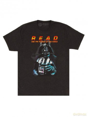 Out of Print Unisex/Men's Star Wars T-Shirt, Read Darth Vader, S