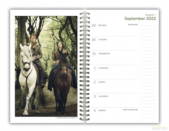 Outlander September 2022-December 2023 Weekly Planner (ENGAGEMENT 16 MONTH) - Starz [KSIĄŻKA]