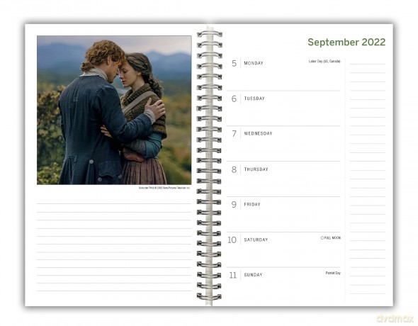 Outlander September 2022-December 2023 Weekly Planner (ENGAGEMENT 16 MONTH) - Starz [KSIĄŻKA]