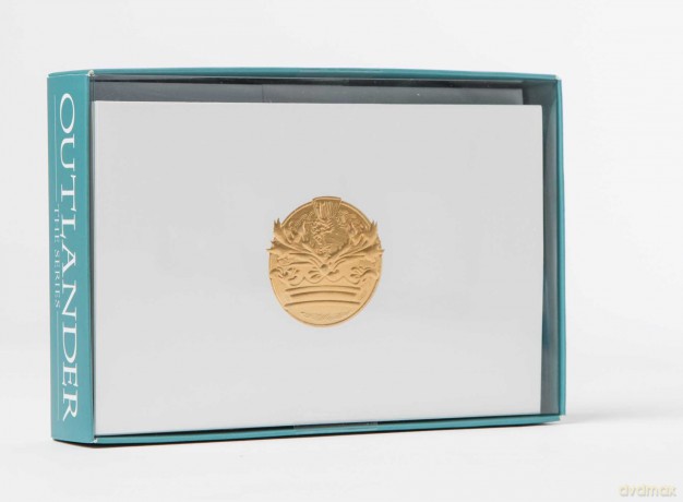 Outlander: Fraser Crest: Embossed Foil Note Cards (Outlander Note Cards): Set of 10 - Insight Editions [KSIĄŻKA]