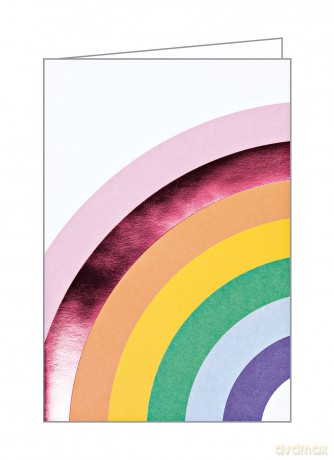 Over the Rainbow Luxe Foil Notecard Box (Luxe Foil Notecard Boxes): In a Luxurious Foil Patterned Box (Luxe Foil Notecards) - Ampersand [KSIĄŻKA]