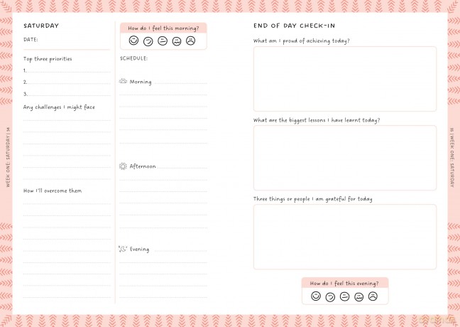 Overcoming Overwhelm Journal: A 12-Week Wellness Planner for Finding Peace in a Busy World - Bex Spiller [KALENDARZ]