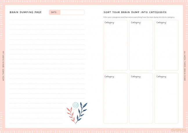 Overcoming Overwhelm Journal: A 12-Week Wellness Planner for Finding Peace in a Busy World - Bex Spiller [KALENDARZ]