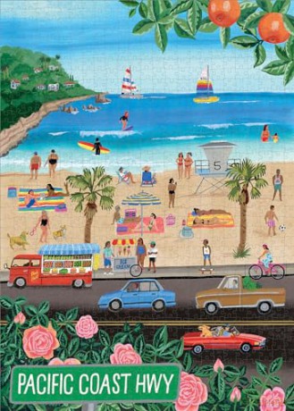 Pacific Coasting: Beach Life 1,000-Piece Puzzle (Artisan Puzzle) - Danielle Kroll [KSIĄŻKA]