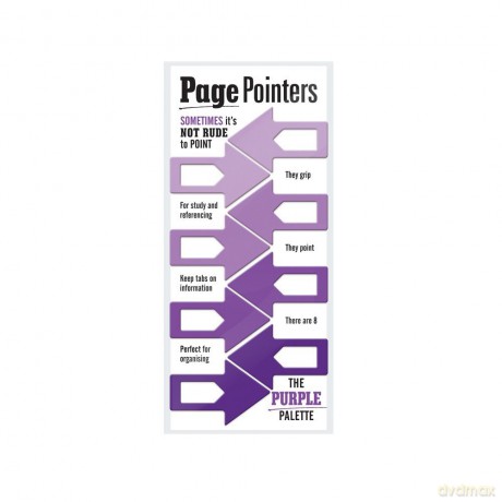 Page Pointers Page Markers - Purple [KSIĄŻKA]