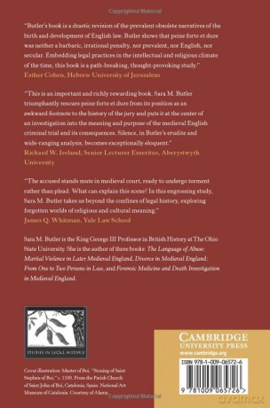Pain, Penance, and Protest: Peine Forte et Dure in Medieval England (Studies in Legal History) - Butler Sara M. [KSIĄŻKA]