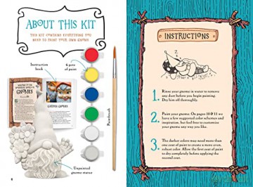 Paint Your Own Gnome at Home: Includes: Garden Gnome to Paint, Instruction Book, 6 Paints and Paintbrush - Editors of Chartwell Books [KSIĄŻKA]