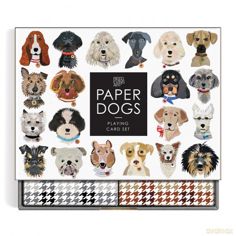 Paper Dogs Playing Card Set - Galison [KALENDARZ]
