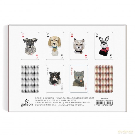 Paper Dogs Playing Card Set - Galison [KALENDARZ]