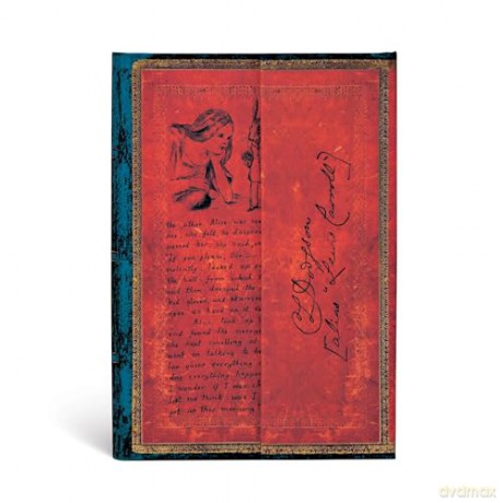 Paperblanks | Hardcover Journal | Lewis Carroll, Alice in Wonderland | Lined | Mini (100 × 140 mm) (Embellished Manuscripts Collection) - Paperblanks [KSIĄŻKA]