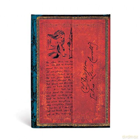 Paperblanks | Hardcover Journal | Lewis Carroll, Alice in Wonderland | Lined | Mini (100 × 140 mm) (Embellished Manuscripts Collection) - Paperblanks [KSIĄŻKA]