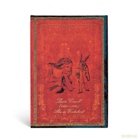 Paperblanks | Hardcover Journal | Lewis Carroll, Alice in Wonderland | Lined | Mini (100 × 140 mm) (Embellished Manuscripts Collection) - Paperblanks [KSIĄŻKA]